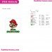 Super Mario World Face Embroidery Design
