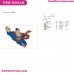 Superman Flaying Embroidery Design