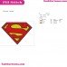 Superman Superhero Logo Embroidery Design