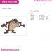 Taz Embroidery Design 1