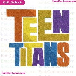Teen Titans Logo Embroidery Design