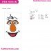 Telly Monster Face Sesame Street Embroidery Design