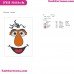 Telly Monster Face Sesame Street Embroidery Design