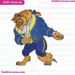 The Beast 1 Beauty And The Beast Embroidery Design