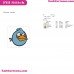 The Blues 2 Angry Bird Embroidery Design