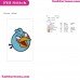 The Blues Angry Bird Embroidery Design