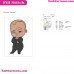 The Boss Baby Embroidery Design
