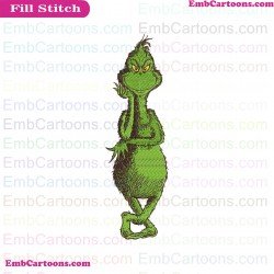 The Grinch Dr Seuss The Cat In The Hat Embroidery Design