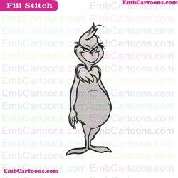 The Grinch Outline Silhouette Dr Seuss The Cat In The Hat Embroidery Design