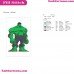 The Incredible Hulk Embroidery Design