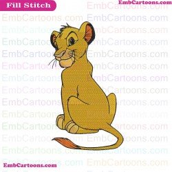 The Lion King Simba Embroidery Design