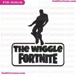 The Wiggle Fortnite Svg Embroidery Design