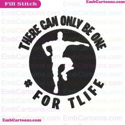 There Can Only Be One Svg Embroidery Design
