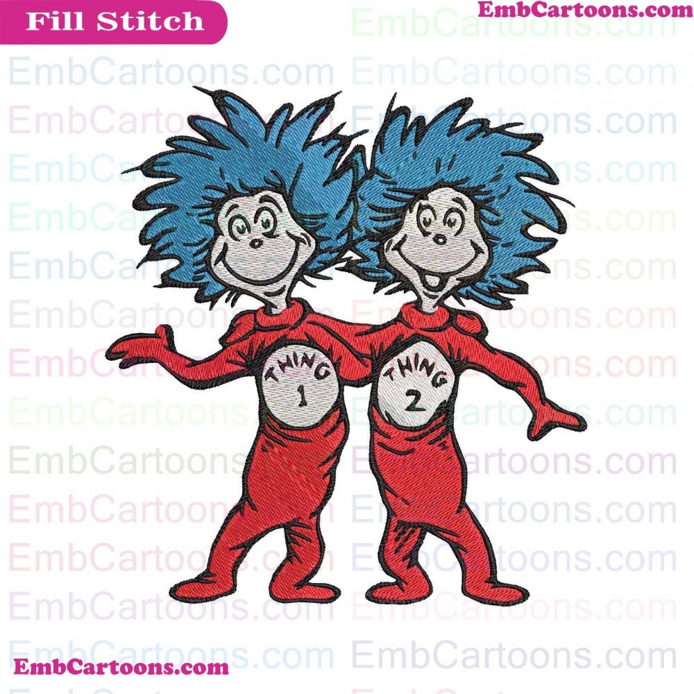 Thing 1 Applique Design, Thing 1 Embroidery Design, 1 And Applique Design, 1 And Embroidery Design, And Thing Applique Design, And Thing Embroidery Design, Thing 2 Applique Design, Thing 2 Embroidery Design, 2 Dr Applique Design, 2 Dr Embroidery Design, D