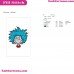 Thing 2 Face Smiley Dr Seuss The Cat In The Hat Embroidery Design