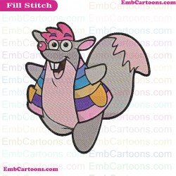 Tico Dora And Friends Embroidery Design