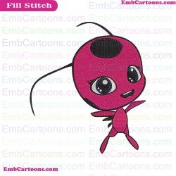 Tikki Miraculous Ladybug Embroidery Design