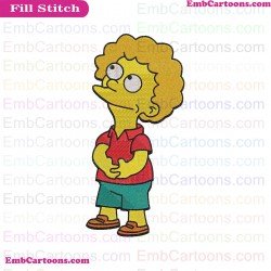 Todd Flanders The Simpsons Embroidery Design