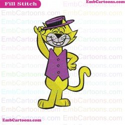 Top Cat Embroidery Design