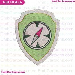 Tracker Logo Paw Patrol Embroidery Design