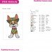 Tracker Paw Patrol Embroidery Design