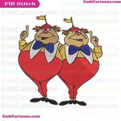 Tweedle Brothers Embroidery Design