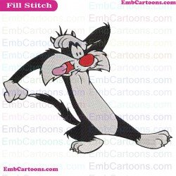 Tweety And Sylvester Embroidery Design 11