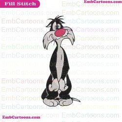 Tweety And Sylvester Embroidery Design 13
