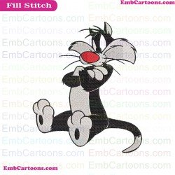 Tweety And Sylvester Embroidery Design 15