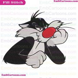 Tweety And Sylvester Embroidery Design 1
