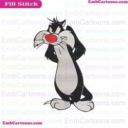 Tweety And Sylvester Embroidery Design 4
