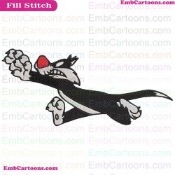 Tweety And Sylvester Embroidery Design 5
