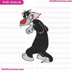 Tweety And Sylvester Embroidery Design 8