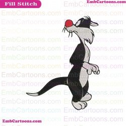 Tweety And Sylvester Embroidery Design 9