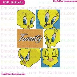 Tweety Embroidery Design