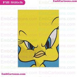Tweety Pie Embroidery Design