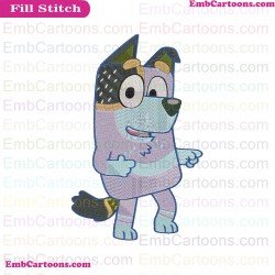Uncle Stripe Bluey Friends Embroidery Design