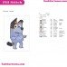 Uncle Stripe Bluey Friends Embroidery Design