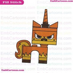 Unikitty Angry Embroidery Design