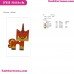 Unikitty Angry Embroidery Design