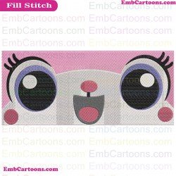 Unikitty Eyes Embroidery Design