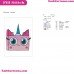 Unikitty Face Embroidery Design