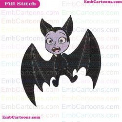 Vampirina Bat Embroidery Design