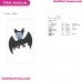 Vampirina Bat Embroidery Design