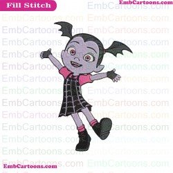 Vampirina Dancing Embroidery Design