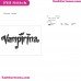 Vampirina Logo Embroidery Design