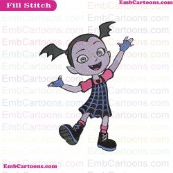 Vampirina Very Happy Embroidery Design