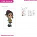 Vanellope Von Schweetz Princess Wreck-It Ralph Embroidery Design