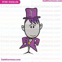 Violet Notekins Embroidery Design