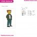 Waylon Smithers The Simpsons Embroidery Design